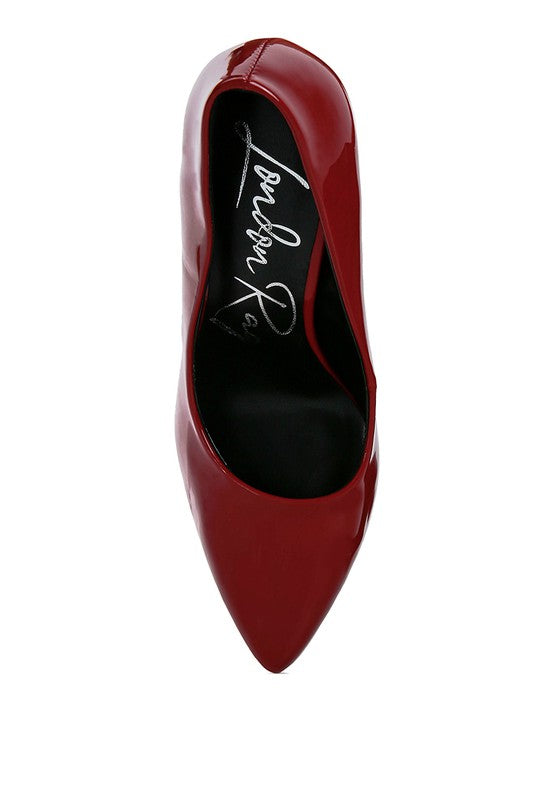Cuddles Patent PU Stiletto Platform Sandals