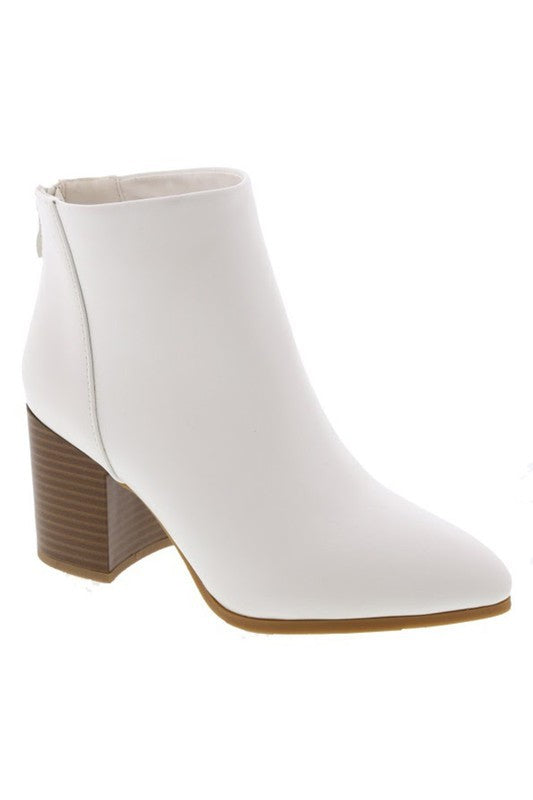 Iris Back-Zip Ankle Booties