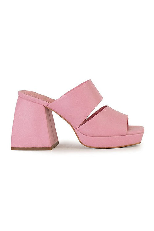 Lucy Chunky Heel Mule