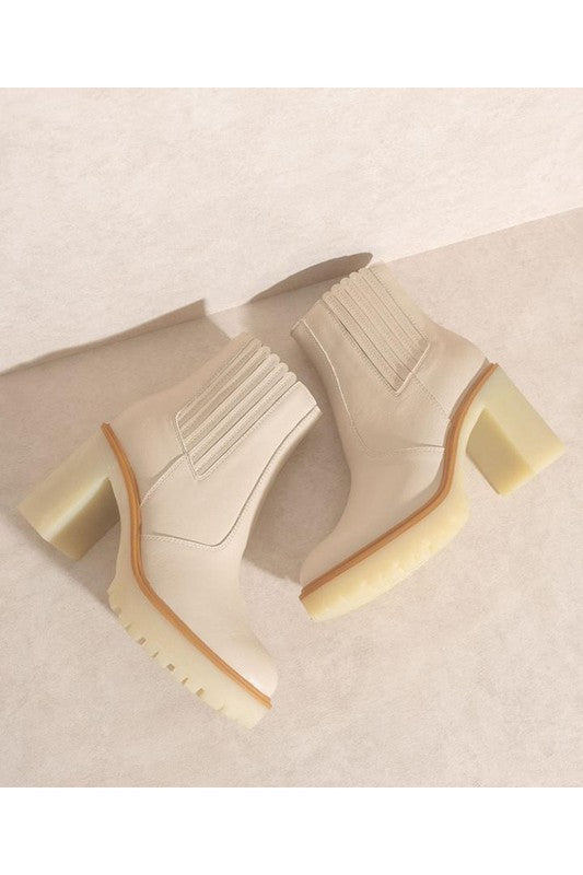 Anastasia Paneled Ankle Boots