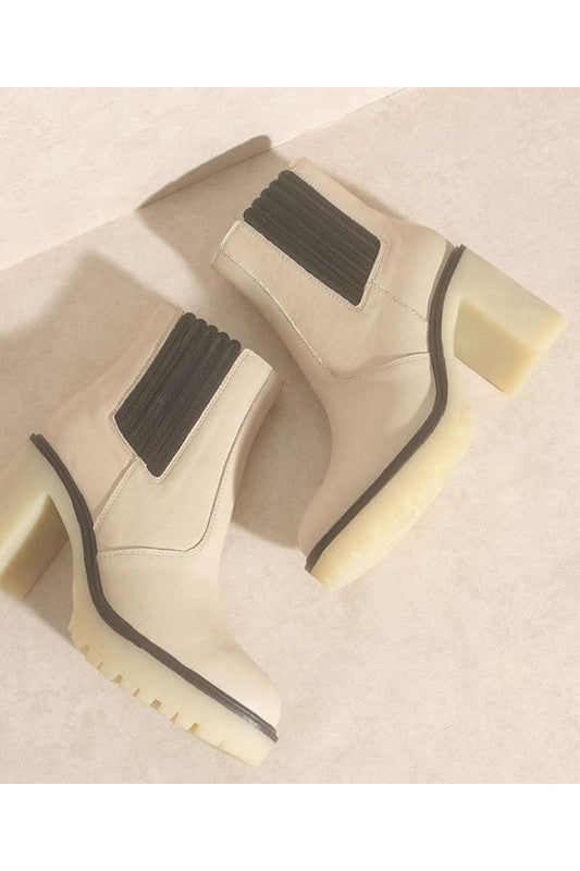 Anastasia Paneled Ankle Boots