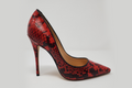 Meruh Exotic Print Leather Pointed Pump