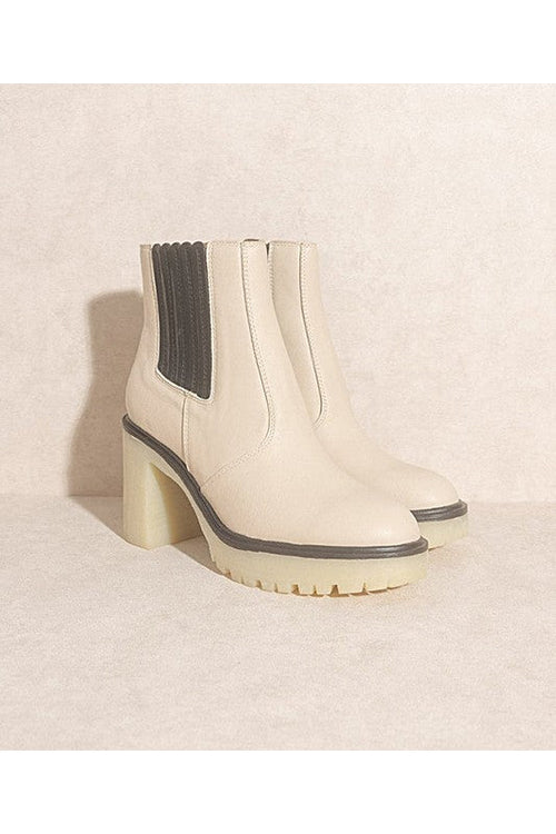 Anastasia Paneled Ankle Boots
