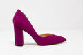 Faith Magenta Suede D'Orsay Pump