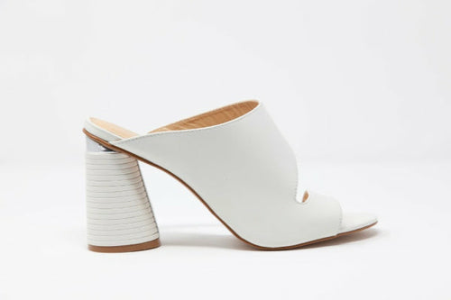 Melanie Cutout Clog Block Heel