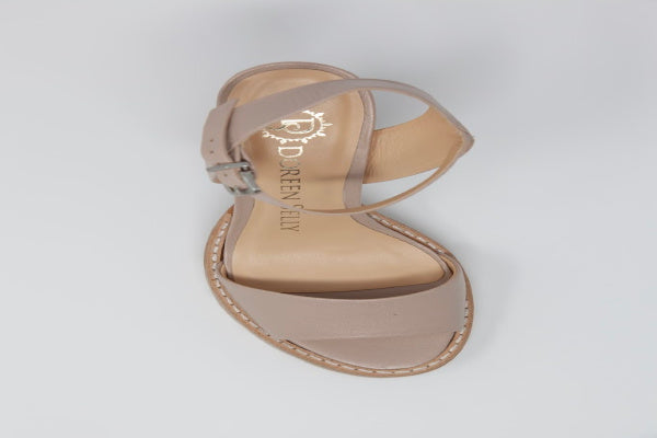 Anna Tony 4-Inch Leather Block Heel Sandal